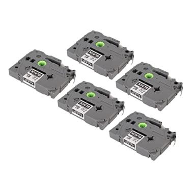 Imagem de Generic Fita para Máquina de Etiqueta, Fita para Fabricante de Etiquetas, 5 Peças, Suporte Dividido Multiuso, Durável para PT D200 PT 1290 (Bze-325)