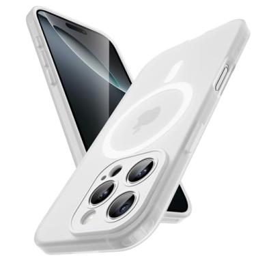 Imagem de JETech Capa Matte para iPhone 16 Pro Max 6,9 Polegadas Compatível com MagSafe, Antiamarelecimento e Anti-Impressão Digital, Case Macia de TPU Fosco Translúcido à Prova de Choque (Translúcido)