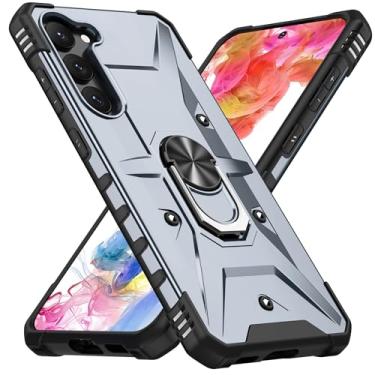 Imagem de SORAKA Capa para Samsung Galaxy S23 com suporte para anel,PC rígido e TPU macio,proteção dupla 2 em 1,compatível com suportes magnéticos para carros