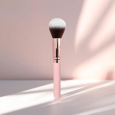 Imagem de Pincel de maquiagem versátil perfeito para blush solto em pó e aplicação de base para resultados de beleza