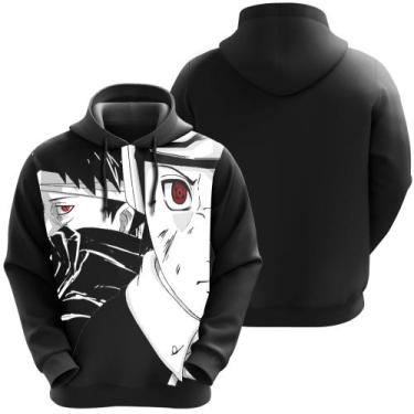 Imagem de Blusa De Moletom Tobi Obito Akatsuki Nuvem Naruto Anime Desenho - Exo,