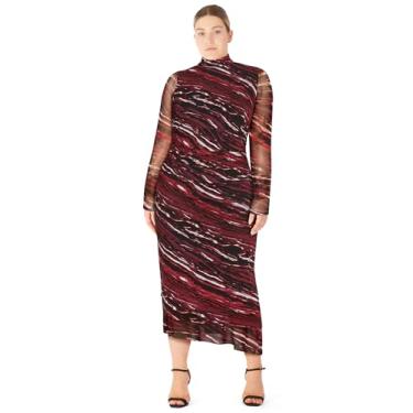 Imagem de City Chic Vestido feminino plus size - Zariyah, Estampa vermelha, 25 Plus Size