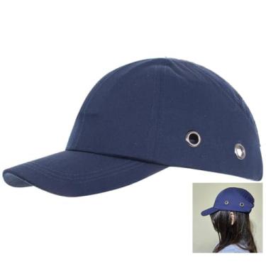 Imagem de Bone com Capacete EPI Obra Segurança do Trabalho Casquete Reparo Conserto Construçao Oficina Resistente Proteçao