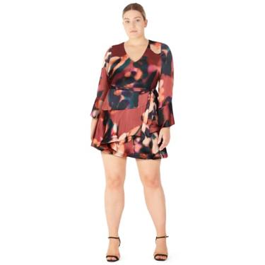 Imagem de City Chic Vestido feminino plus size - estampa florida, Ilusão, 50