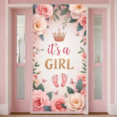 Imagem de Anúncio de nascimento de chuveiro revelação de gênero banner anúncio de nascimento banner design borboleta festa para evento de sessão de fotos