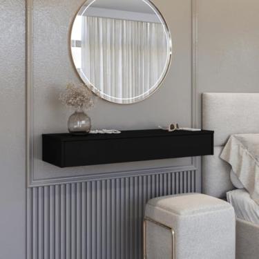 Imagem de Penteadeira Com Gaveta Console Telecópica(Preto)