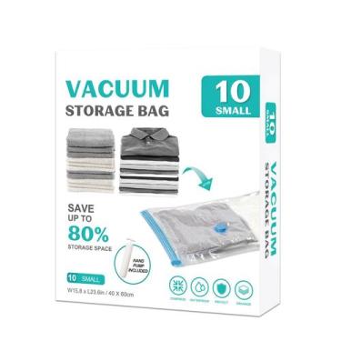 Imagem de Sacos de armazenamento a vácuo ZOESTORAGE, pacote com 10 unidades, Sma