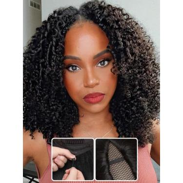 Imagem de Peruca Nadula EasiContour V Part Kinky Curly 100% cabelo humano