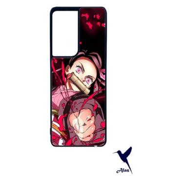 Imagem de Capa de telefone Samsung S21 Ultra Nezuko Design TPU preta - Lightbek 