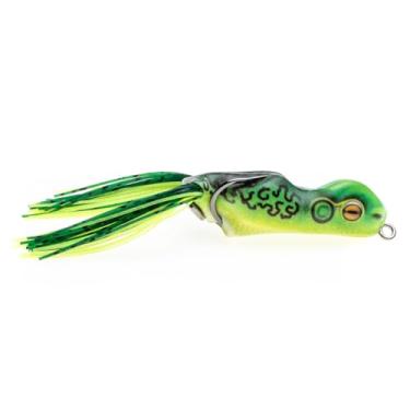 Imagem de Scum Frog Pintado Trophy Série Topwater Bass Fishing Isca de sapo corporal vazada com ganchos sem erva, Toadly Cool, 14 g