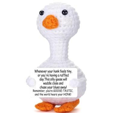 Imagem de Boneca de apoio emocional Toy Figure MJSXY Mini Goose Crochet