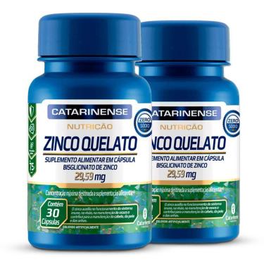 Imagem de Kit 2 Zinco Quelato Catarinense 30 Cápsulas