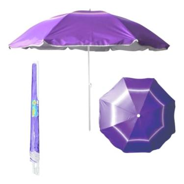 Imagem de Guarda-sol Gigante 1,90m Metros Piscina Praia Pesca (Roxo)