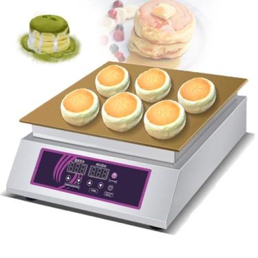 Imagem de MáQuina De Soufflé EléTrica De 1300w Para Panquecas E Dorayaki,Placa De Cobre Antiaderente De 8mm,Faixa De Temperatura De 60-240℃ Para Cozinha DoméStica,Restaurante,Padaria Lanches