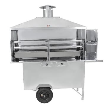Imagem de Carrinho De Churrasco R2 Extra Grande Com Churrasqueira De 1,60m R0160
