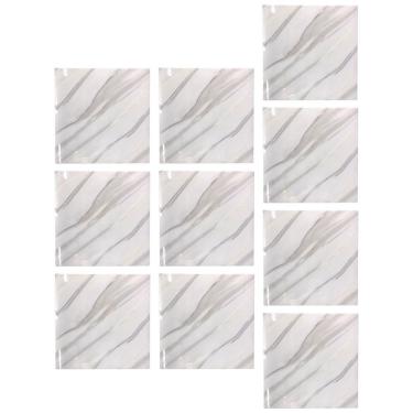 Imagem de Placa Adesiva Marmore 3d Kit 10 Uni Papel De Parede Autocolante Obra Reforma Decoraçao Casa Banheiro Cozinha Varanda