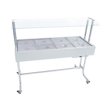 Imagem de Estufa De Aquecimento Master 8 Cubas 1-2 Com Tampa Venâncio Ea8mt 220v