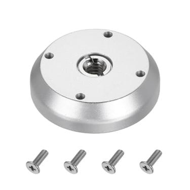 Imagem de PATIKIL Suporte adaptador de tripé de rosca de 3/20.3 cm, 29 mm de diâmetro, flange de liga de alumínio, placa de montagem em tripé com parafuso adaptador de 0,6 cm para câmera DSLR com flash de luz