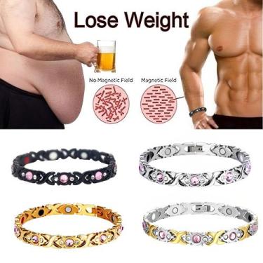 Imagem de Pulseira Magnética Zircônia Ouro Prata Saúde Equilíbrio - TOTAL, Prate