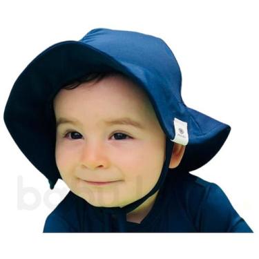 Imagem de Chapéu de praia piscina proteção uv infantil bebê Azul marinho - Baby 