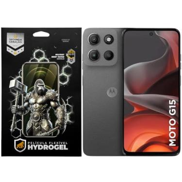 Imagem de Gshield 2 em 1 Proteção Completa Película Hydrogel Frontal + Traseira Motorola (Transparente, Moto G15)