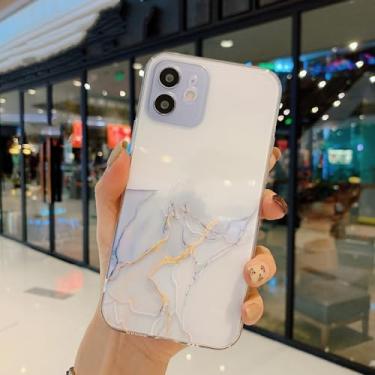 Imagem de Capa de telefone com pintura em aquarela para iPhone 15 14 13 Pro Max 12 Mini 11 X XR XS 7 8 Plus SE 2020 Capa macia transparente de mármore, cinza, para iPhone 7plus