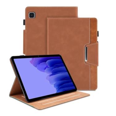 Imagem de Capa para Samsung Galaxy Tab A7 10,4 polegadas 2022 (SM-T500/T505/T507) - Capa com suporte de visualização multiângulo com bolso, capa fólio de couro PU com fecho magnético, capa para tablet
