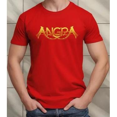 Imagem de Camiseta Camisa Algodão Feminina Masculina Adulto Banda de Rock Angraa
