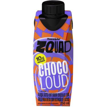 Imagem de Bebida Láctea Pirancanjuba ZQuad Choco Loud Sabor Chocolate com Avelã com 10g de Proteína 250ml