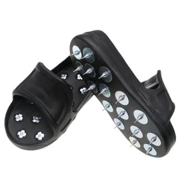 Imagem de ComeFloor Sapatos pontiagudos antiderrapantes para pisos epóxi, revestimentos resinosos, composto autonivelante e tinta pequena