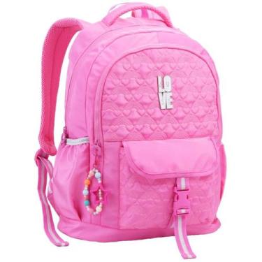 Imagem de Mochila de Costas Juvenil Feminina Escolar Compartimento Espaçoso Alça