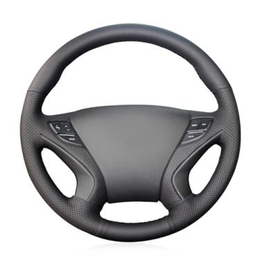 Imagem de MEWANT Capa de volante de couro para Hyundai Sonata 2011-2014 / Capa de volante Sonata