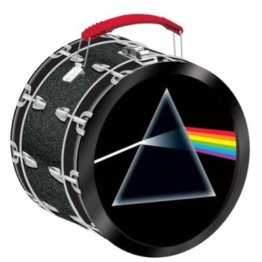 Imagem de AQUARIUS Pink Floyd - Dark Side of the Moon Drum Shaped Fun Box - Sturdy Tin Storage Box with Plastic Handle & Embossed Front Cover - Officially Licensed Pink Floyd Merchandise & Collectible Gift
