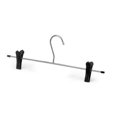 Imagem de Cabide Com Presilha Adulto Saia Calça Bermuda Vestido Metal Cromado Or