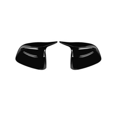 Imagem de Compatível com bmw x3 x4 x5 x6 x7 ix3 g01 g02 g05 g06 g07 g08 2018-2025 capa de espelho retrovisor do carro chifre de vaca decorativo 2 peças(Black)