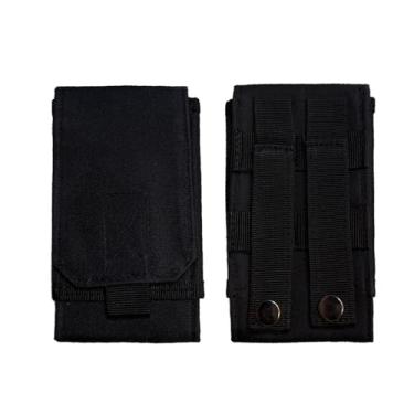 Imagem de MOLLE — Coldre tático para celular, suporte universal para cinto de celular – Suporte para celular militar com alça de segurança, bolsa utilitária EDC para atividades ao ar livre e transporte diário