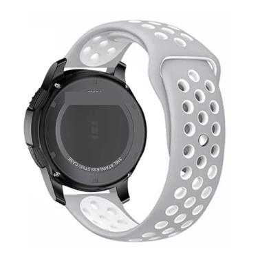 Imagem de HEPUP Pulseira de silicone para Galaxy Watch 3 de 20 mm e 22 mm de 45 mm/42 mm/Active-2 Gear S3 Frontier para Huawei GT/2/2e de 46 mm, 20mm watch band, Ágata