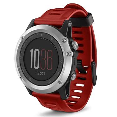 Imagem de TPUOTI Pulseira de silicone macio de 26 mm de liberação rápida para Garmin Fenix 6X 6X Pro 5X 5XPlus 3 HR Descent Mk1 D2 Bravo Pulseira de relógio Easyfit (F, para D2 Bravo)