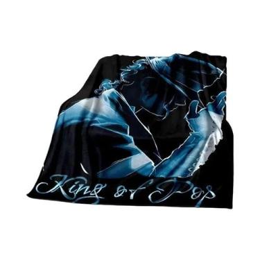 Imagem de Cobertor Super Macio Michael J-Jackson De Alta Qualidade Para Viagem, 
