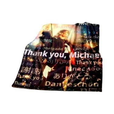 Imagem de Cobertor Super Macio Michael J-Jackson De Alta Qualidade Para Viagem, 