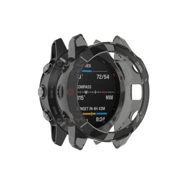 Imagem de TIOYW Capa de TPU para Garmin Fenix 6S 6 6X Faixa de Alça Bordas de Moldura Macia Protetor para Fenix 6SPro 6Pro 6XPro 5X Capa Bumper Cases (Cor: B, Tamanho: para Fenix 5X 5X Plus)