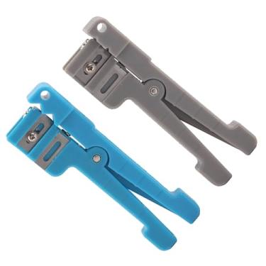 Imagem de Naroote Ferramenta de Corte de Decapagem de Cabo Coaxial de Descascador de Jaqueta de Fibra óptica para Decapagem Fácil e Eficiente de Fibra Simplex, para Técnicos e Entusiastas de DIY (45-162+45-163)