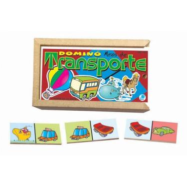 Imagem de Jogo de Dominó Infantil Meios de Transporte - Simque