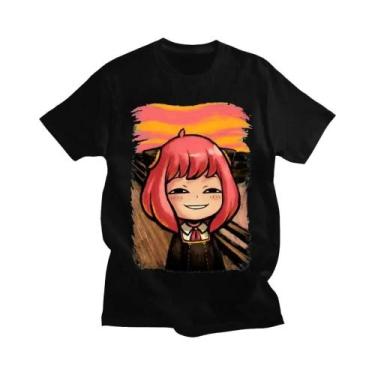 Imagem de Camiseta Unissex plus Size Spy X Family Anya Forger Com Estampa Gráfic