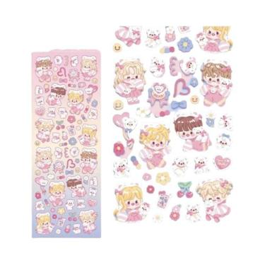 Imagem de Adesivos De Papelaria Coreanos Bobobo Em Estilo Cartoon Para Caderno, 