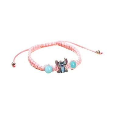 Imagem de Pulseira De Tecido Do Anime Lilo & Stitch Com Fivela Ajustável Para Me