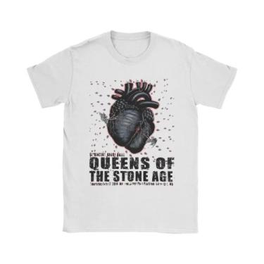 Imagem de Camiseta Masculina 100 Algodão Com Gola Redonda E Manga Curta Queens o