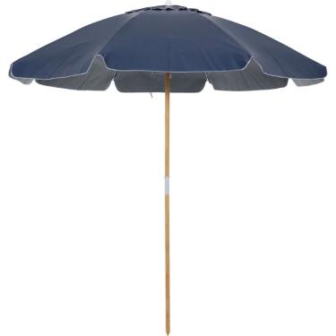 Imagem de Guarda-sol Praia Azul Bagum Madeira 2,20m Bel Guarapari