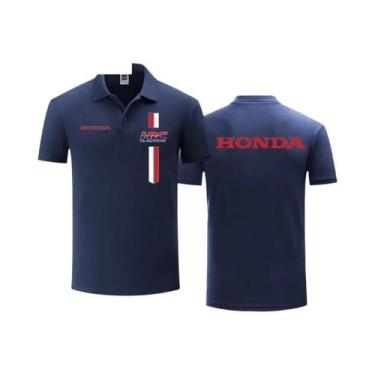 Imagem de Camiseta Polo Casual De Verão Masculina Com Manga Curta E Logo Persona