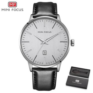 Imagem de Relógio Masculino Mini Focus Mf0115g-4 à Prova D'água Branco